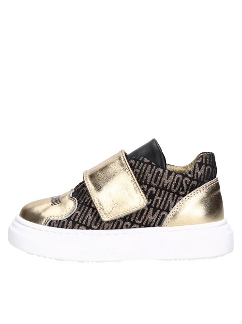Sneakers in pelle MOSCHINO | 78596 POLARISNERO-ORO